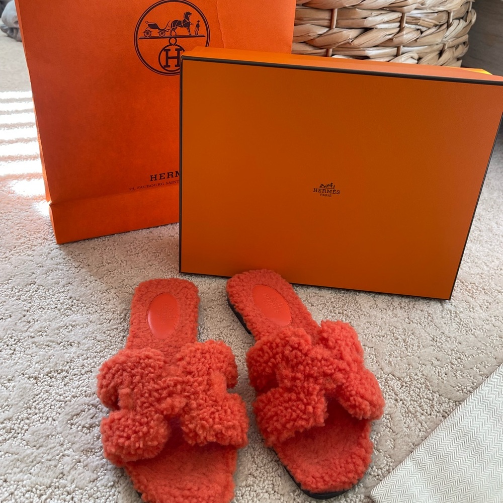 HERMES WOOL WOMEN SANDALS
